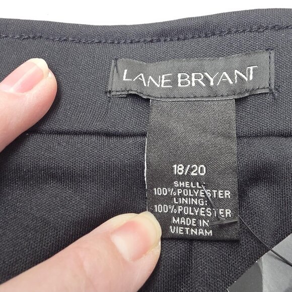 Lane Bryant Skirt Womens 18/20 Black Silver Sequin Midi Party Holiday Plus - Picture 5 of 11